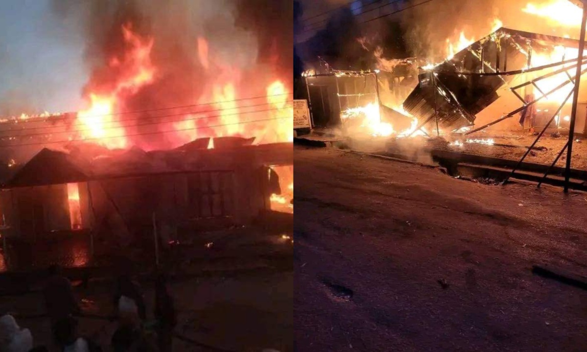 30 shops, goods worth millions razed by fire in Yobe